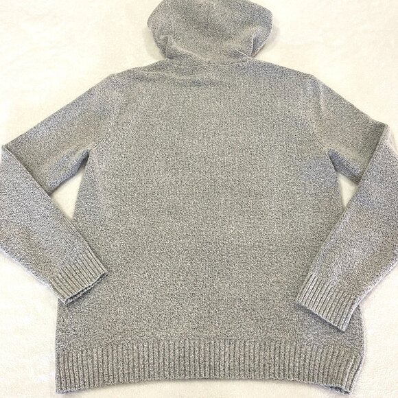 Knit Pull Over Sweater Hoodie Size Large - Picture 6 of 11